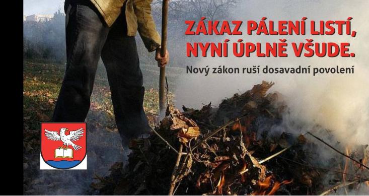 Zákaz pálení trávy a listí 